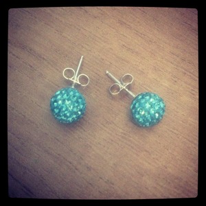 These light blue sterling silver earrings in 8mm are just as cute! 