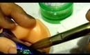 Acrylic Nail Tutorial: Peacock Wide Tip Nails