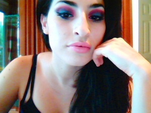 Inspired by Michelle Phan's makeup tutorial "Moonlight Seduction"