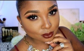 Warm Fall make up with chocolate lips - Collab with Ariels Cupcake!
