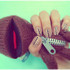 Nude Matte+Black Dots