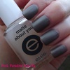 Leighton Denny Amazing Grey with Essie Matte About You on Top
