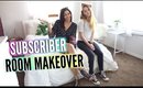 Subscriber ROOM MAKEOVER + Room Tour & GIVEAWAY!