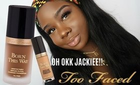 ♡ TOO FACED Born This way Foundation +Concealer  Review & Demo !  #Tiramisu