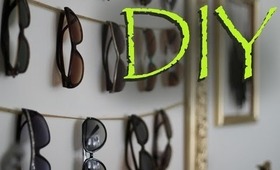 DIY Sunglass Showcase & Accessory Hanger / Practical Artwork Display