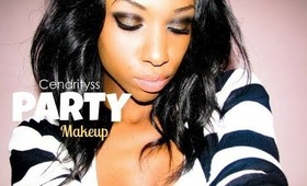 [RE UPLOAD] Tutoriel:Smokey eyes noir avec des paillettes doré/Glittery gold smokey eyes tutorial ♥