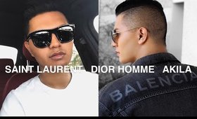 MY FAVORITE LUXURY FRAMES:  Saint Laurent, Akila, Dior Homme