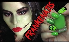 EASY FRANKENAILS : Halloween nail tutorial