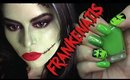 EASY FRANKENAILS : Halloween nail tutorial