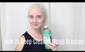 How To:  Deep Clean Makeup Brushes Using One Product