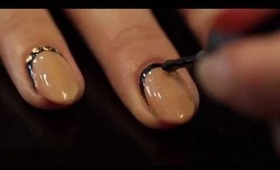 HOW TO: Reverse French Mani with Studs ;)