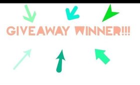 Giveaway Winner is ..