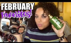 FEBRUARY FAVORITES 2017 | Natural Hair Makeup Skincare | MelissaQ