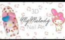 My Melody Leopard Nails | 3D Gel Art (マイメロディ) ♡