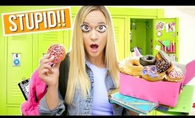 STUPID Life Hacks for School EVERY Student Should Know!!! AlishaMarie