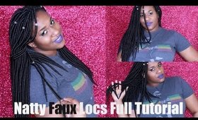 Faux Loc Crochet Method Tutorial ft NATTY FAUX LOCS 18"