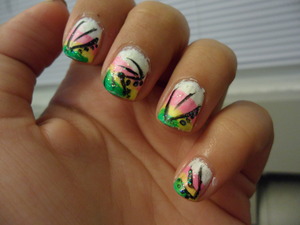 Tropical nails.