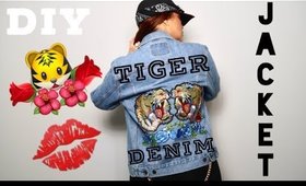 DIY | Tiger Denim Jacket & Chain | BellaGemaNails