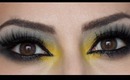 Yellow and Black Smokey Eyes - MakeupByLeeLee