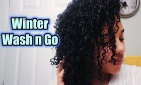 Winter Curly Hair Wash & Go | leiydbeauty