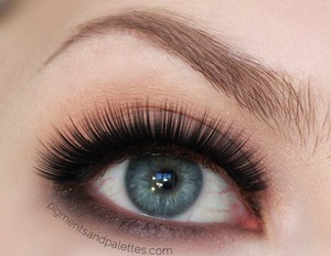Love this peachy look, featuring our Roxy lashes from Meredith Jessica of Pigments and Palettes! Perfect look for Spring!