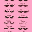 Different types of lashes