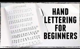 How To: Hand Lettering for Beginners + EASY Calligraphy Tutorial