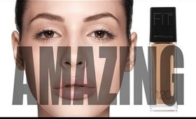 MAYBELLINE FIT ME FOUNDATION REVIEW PLUS DEMO!!!!