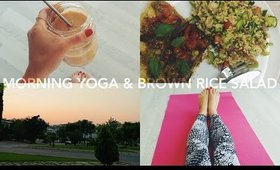 Morning Yoga & Brown Rice Salad | Day 12 #JessicaVlogsAugust