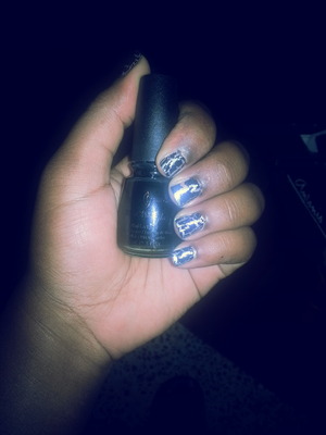 China Glaze Crackle and silver