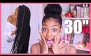 30" INDIVIDUAL CROCHET BOX BRAIDS NO CORNROWS REVIEW