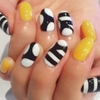 Stripes With Yellow Work