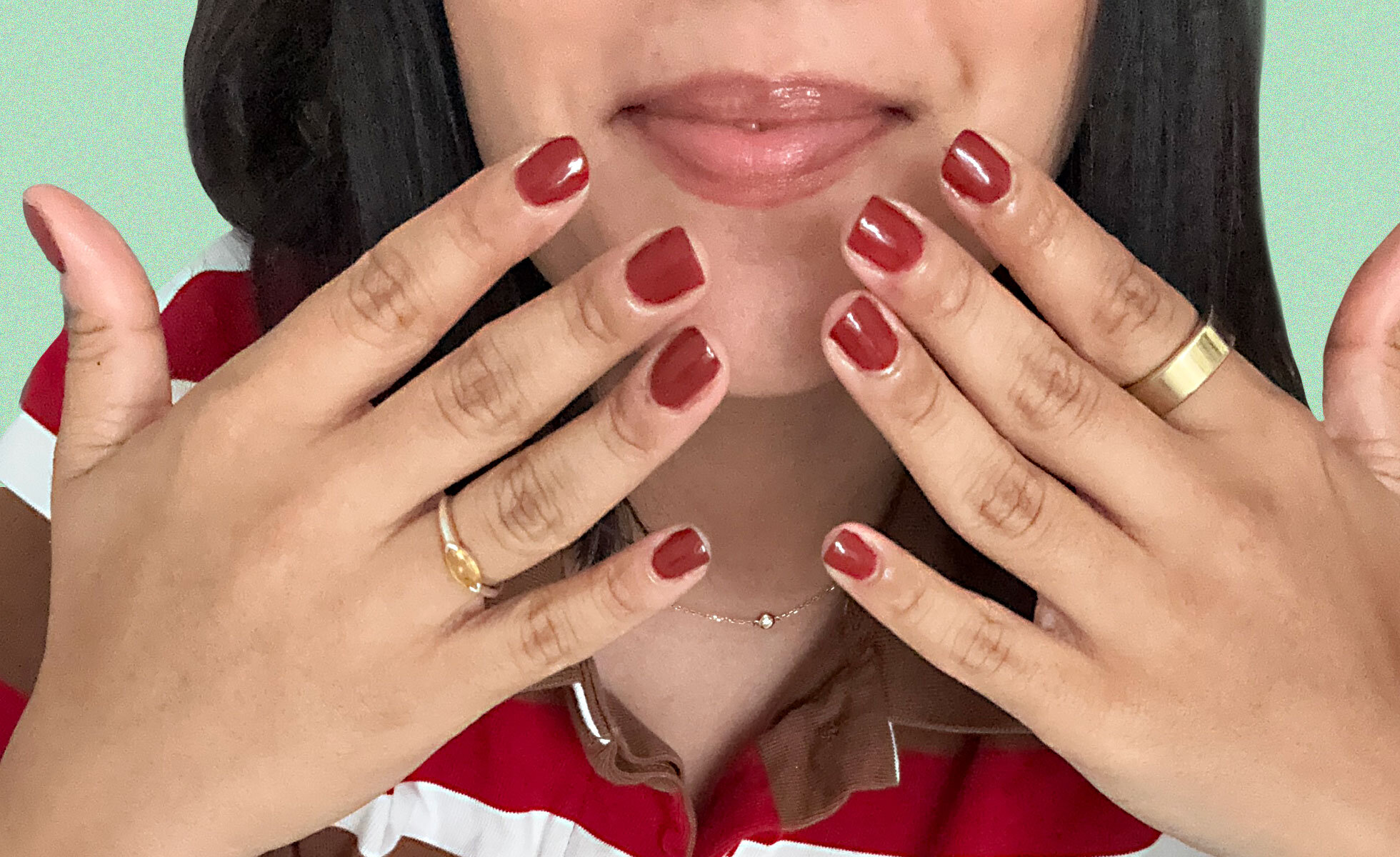 Photo: Nurain puts the Manucurist nail polish to the test Photo: Nurain puts the Manucurist nail polish to the test
