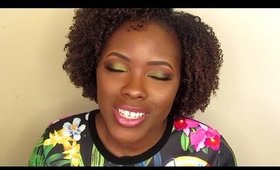 EASY GREEN LOOK ON DARK SKIN W/ TIPS FOR BEGINNERS