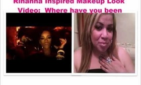 Rihanna Makeup Tutorial Where Have You Been Video (Smokey Red Eye Look)