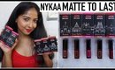 *NEW* NYKAA MATTE TO LAST LIQUID LIPSTICKS | SWATCHES & REVIEW | Stacey Castanha