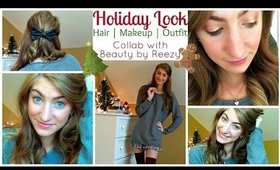 Holiday Look | Hair Makeup & Outfit