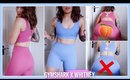 GYMSHARK X WHITNEY SIMMONS TRY-ON | REVIEW + SQUAT TEST