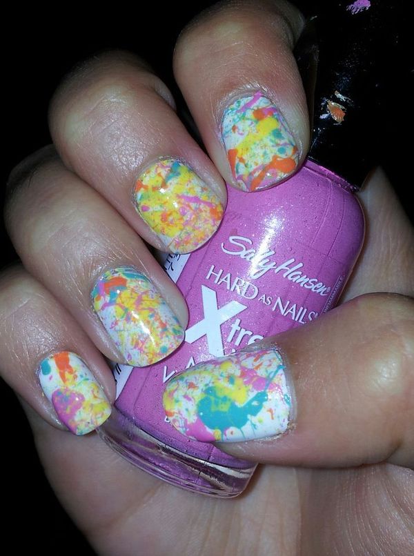 Paint Splatter nails. | Maya J.'s Photo | Beautylish