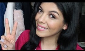 EASY Everyday Makeup Look with PINK lips!