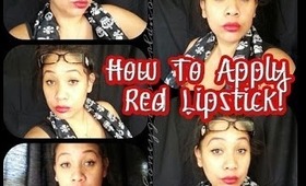 TIP TUESDAY... on a Wednesday: How to do an easy red lip, Perfect for Fall & Winter looks