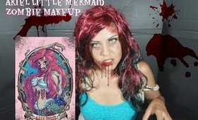 Ariel Little Mermaid Zombie Makeup Collab with Whitney