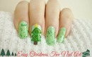 How To - Easy Christmas Tree Nail Art! (For Beginners)