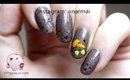 Freehand fall acorns nail art tutorial