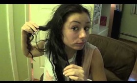 How to Clip in Hair Extensions and Heatless Curls Tutorial