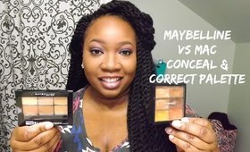 Maybelline Master Camouflage vs. MAC Conceal & Correct Palette Comparison