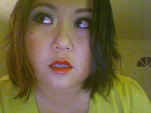 my attempted 1940's look. FAIL~! looked good on camera but not on film. O_o