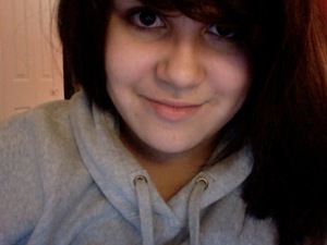 comfy in my daddy's old gap hoodie :)