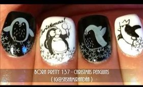 Born Pretty 137   Christmas Penguins