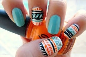 Cute Aztec nail designs